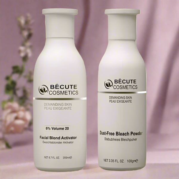 Becute Skin Polish Set – Becute Bleach Powder & Facial Blonde Activator (200ml)