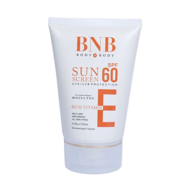 Bnb Sun Screen Spf-60 Vitamin E, ( 120 Ml )