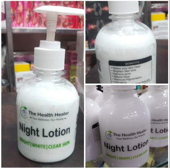 The Health Healer Night Lotion Bright White Clear Skin (240ml)